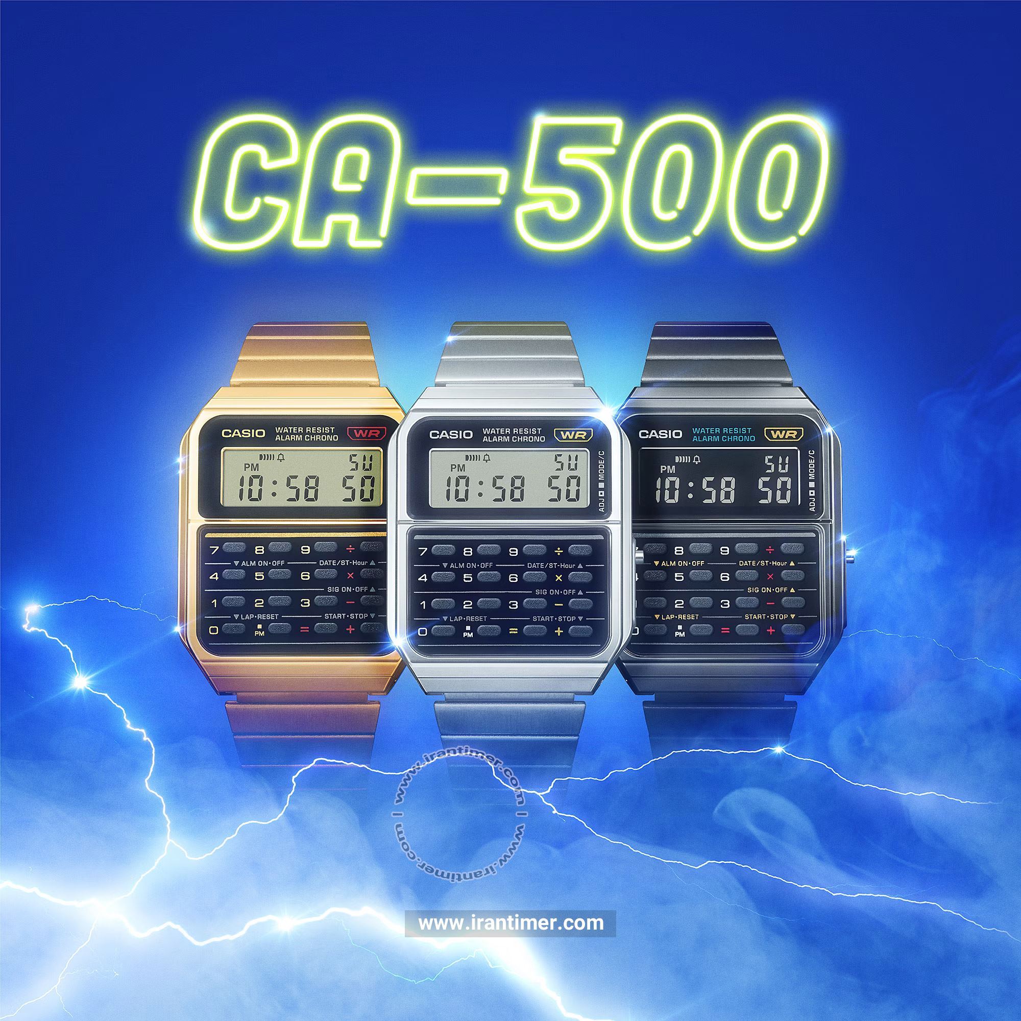 قیمت و خرید ساعت مچی مردانه زنانه کاسیو (CASIO) جنرال مدل CA-500WEG-1ADF کلاسیک | اورجینال و اصلی
