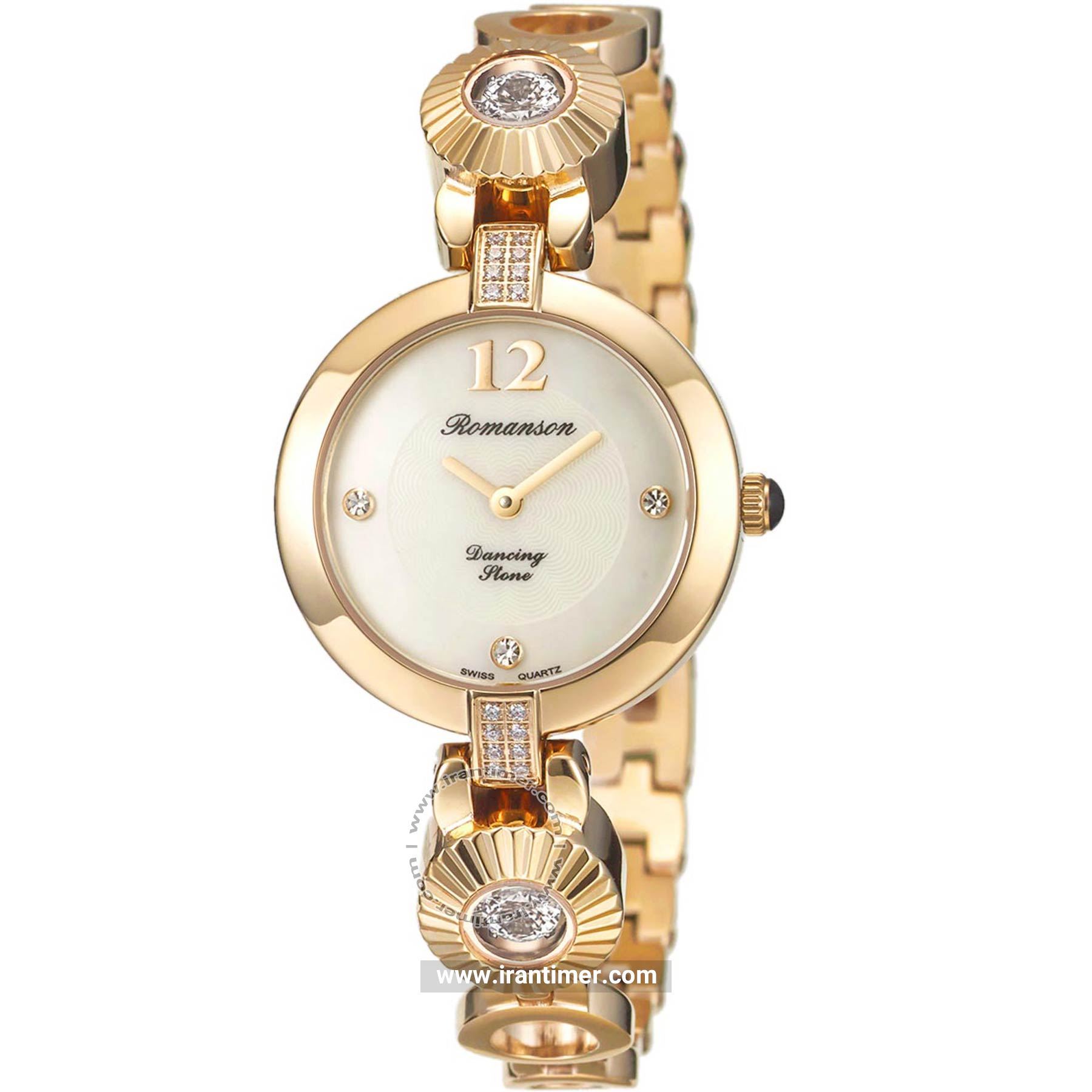 قیمت و خرید ساعت مچی زنانه رومانسون(ROMANSON) مدل RM8A05QLGGM1R1-W فشن | اورجینال و اصلی