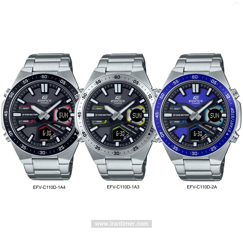 قیمت و خرید ساعت مچی مردانه کاسیو (CASIO) ادیفس(ادیفایس) مدل EFV-C110D-1A4VDF کلاسیک | اورجینال و اصلی