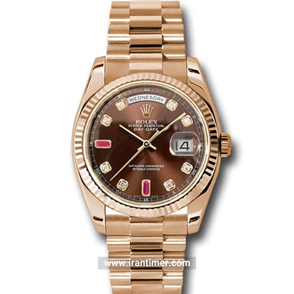 قیمت و خرید ساعت مچی مردانه رولکس(Rolex) مدل 118235 chodrp Brown کلاسیک | اورجینال و اصلی
