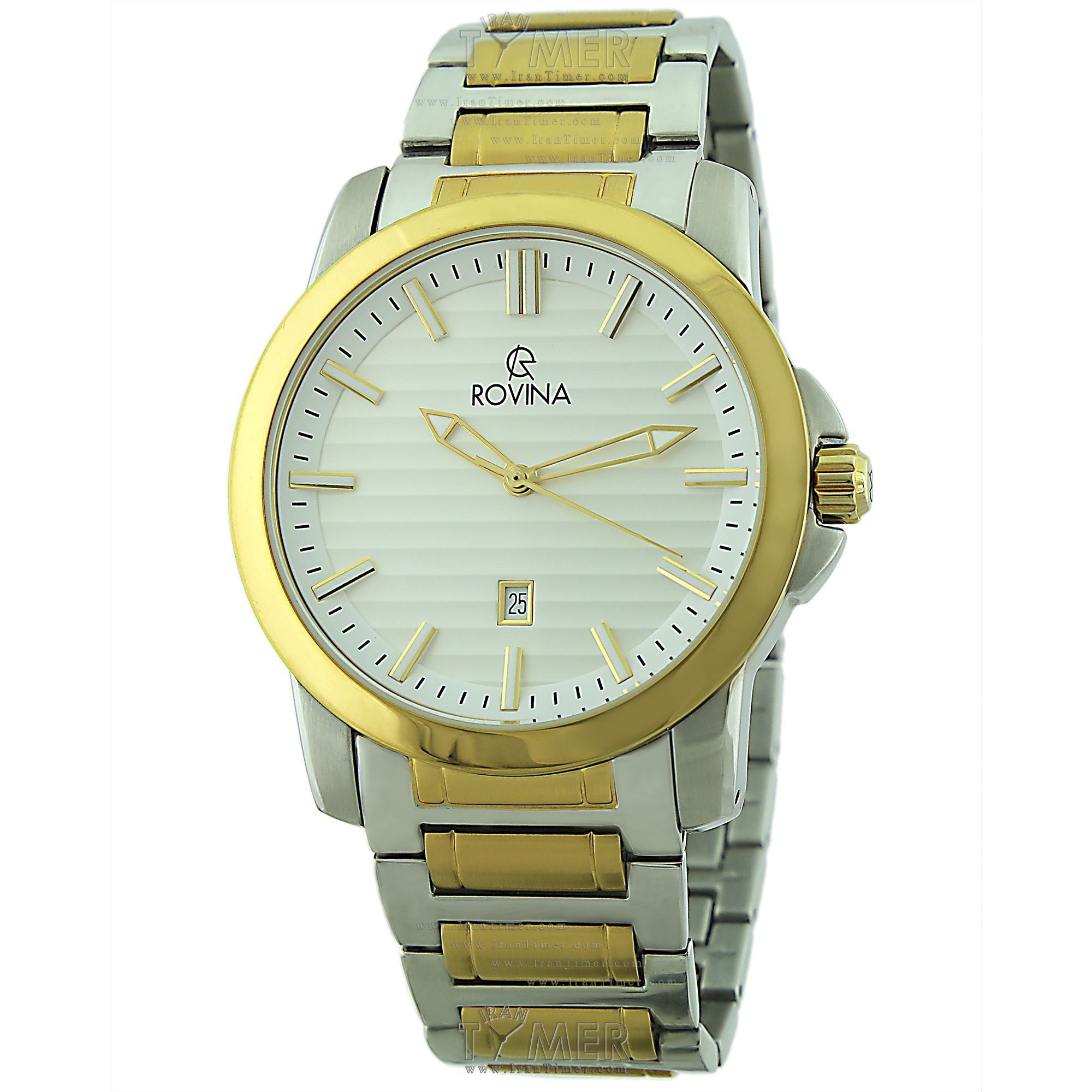 قیمت و خرید ساعت مچی مردانه رُوینا(ROVINA) مدل 70122G2BW کلاسیک | اورجینال و اصلی