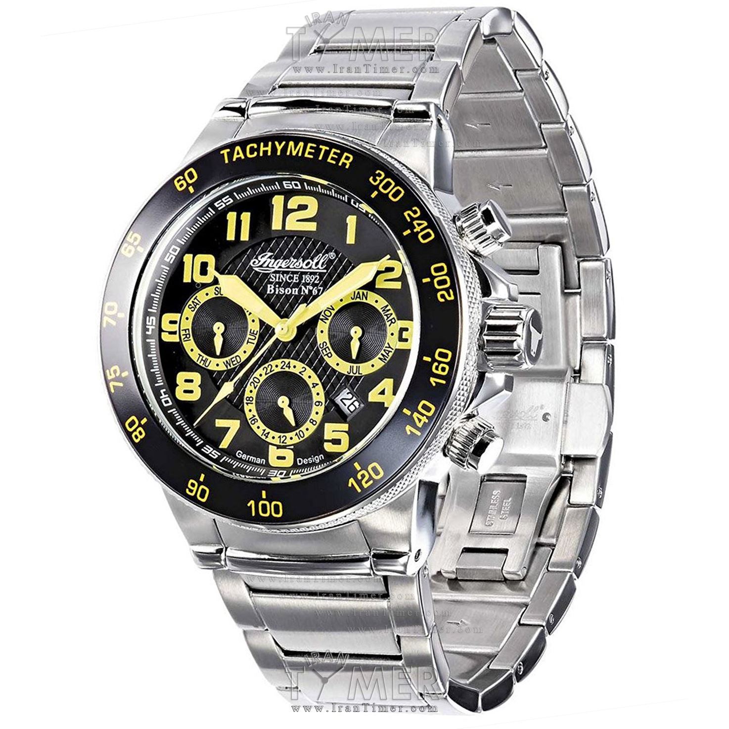قیمت و خرید ساعت مچی مردانه اینگرسول(INGERSOLL) مدل IN1512BKMB کلاسیک اسپرت | اورجینال و اصلی