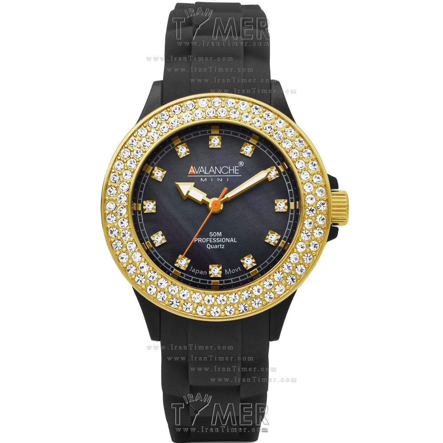 قیمت و خرید ساعت مچی زنانه اولانچ(AVALANCHE) مدل AVM1018SBKGD اسپرت | اورجینال و اصلی
