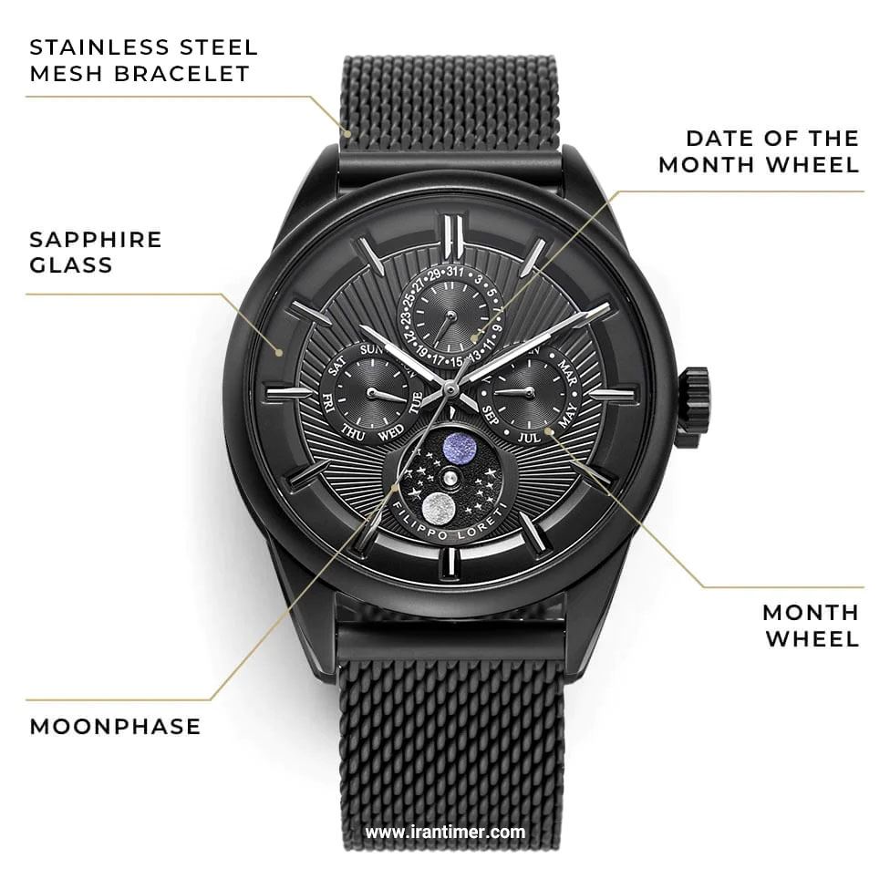 قیمت و خرید ساعت مچی مردانه فیلیپولورتی(Filippo Loreti) مدل FL00972 کلاسیک | اورجینال و اصلی