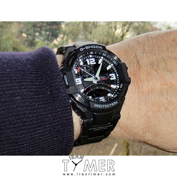 قیمت و خرید ساعت مچی مردانه کاسیو (CASIO) جی شاک مدل GA-1000FC-1ADR اسپرت | اورجینال و اصلی