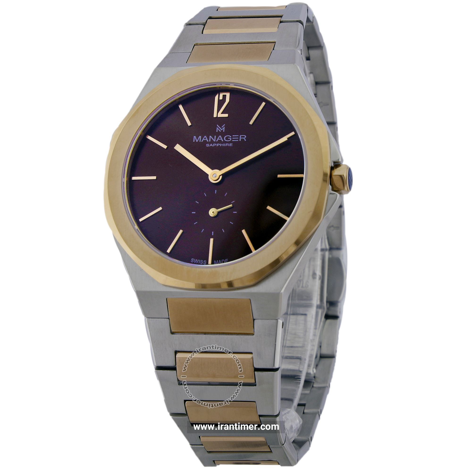 قیمت و خرید ساعت مچی مردانه منیجر(MANAGER) مدل MAN-RP-07-BM کلاسیک | اورجینال و اصلی