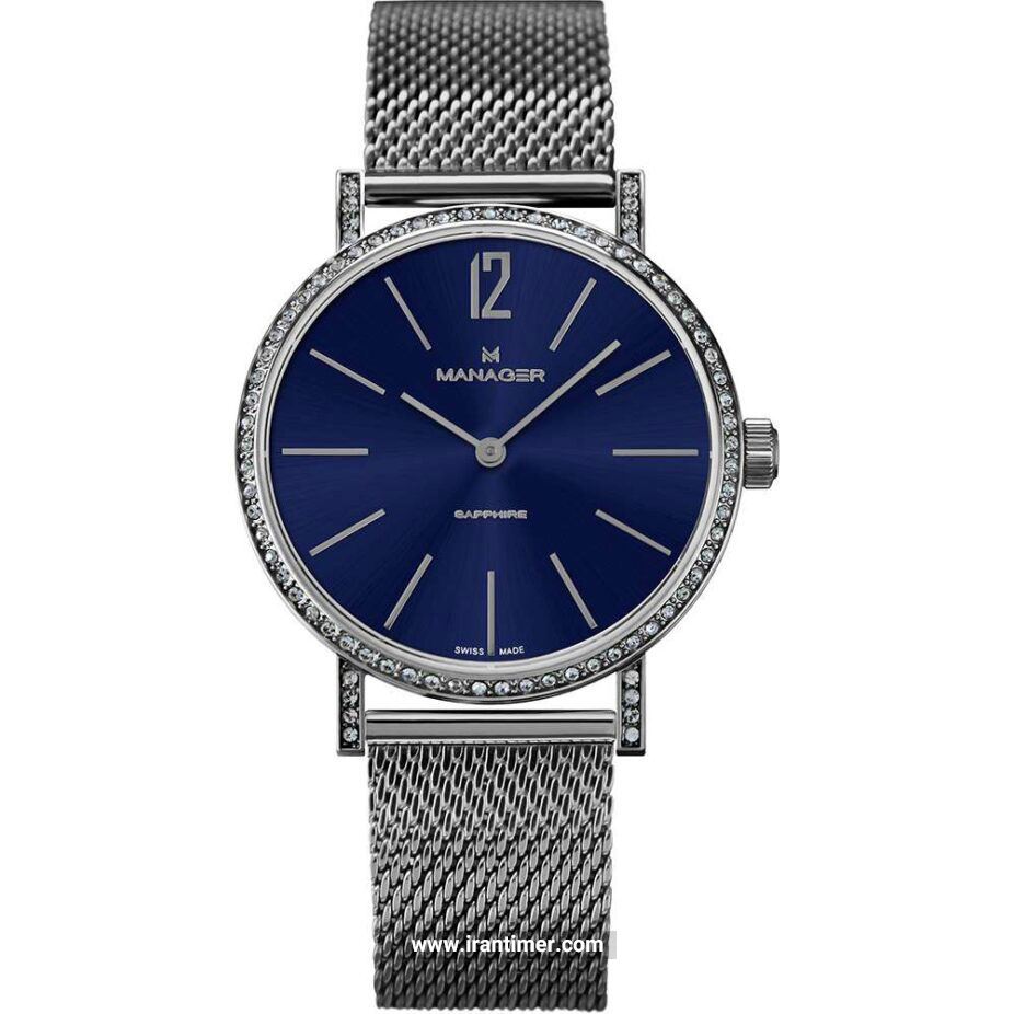 قیمت و خرید ساعت مچی زنانه منیجر(MANAGER) مدل MAN-PA-07-ST فشن | اورجینال و اصلی