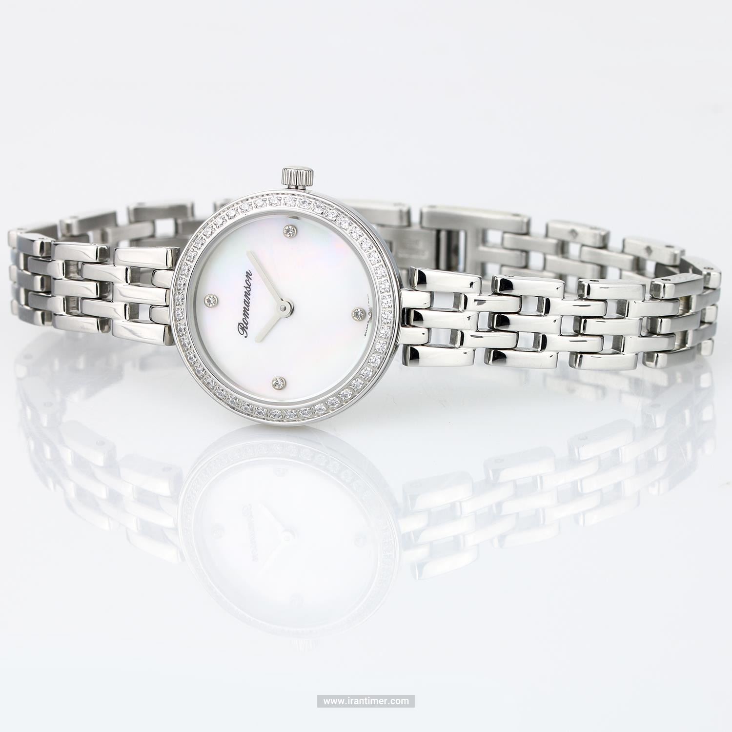 قیمت و خرید ساعت مچی زنانه رومانسون(ROMANSON) مدل RM7A07QLWWM1R1-W کلاسیک | اورجینال و اصلی