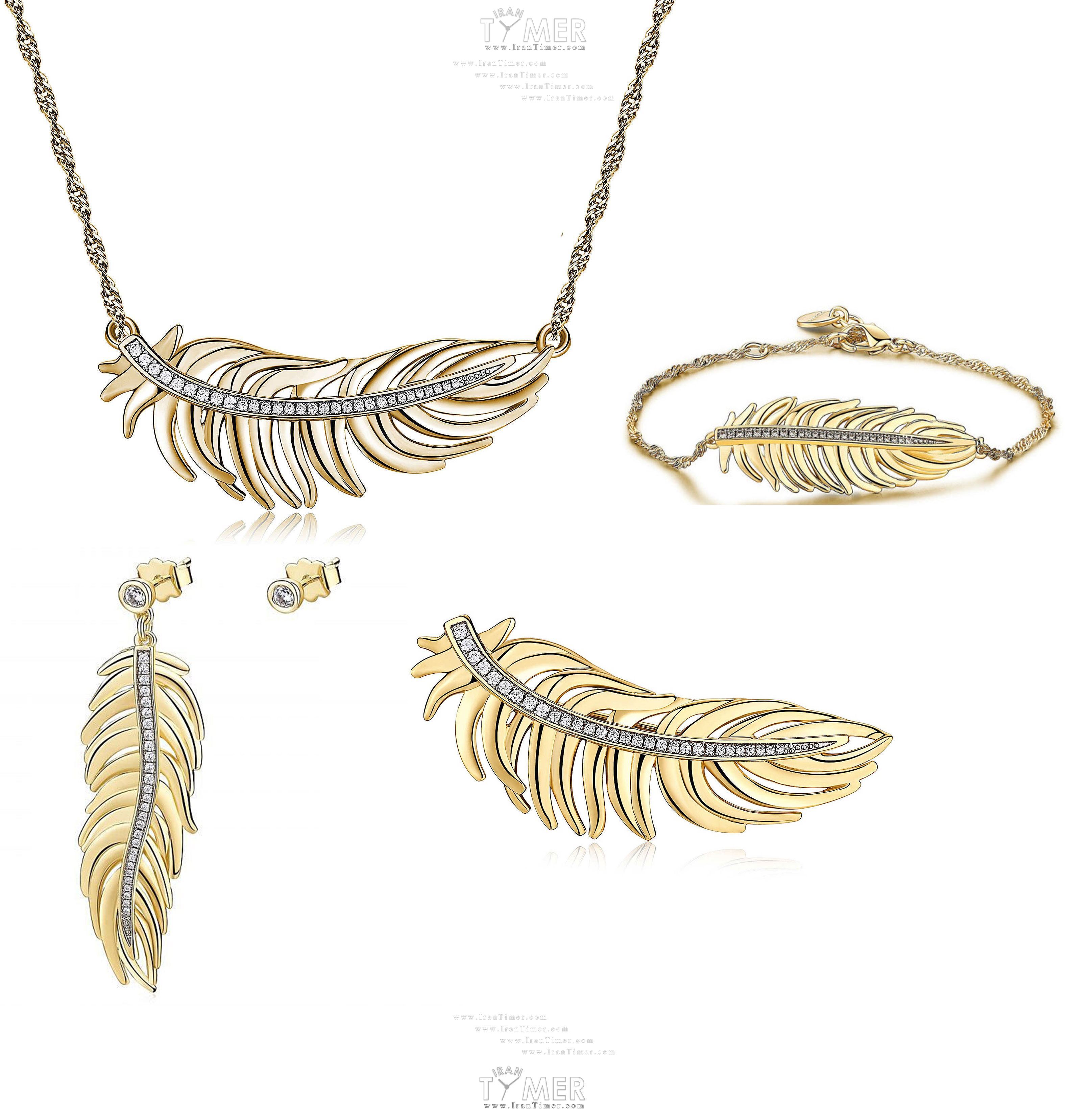 قیمت و خرید ست گل سینه گردنبند گوشواره دستبند باز زنانه برازوی(BROSWAY) مدل BUM02-SET فشن (ست لباس) | اورجینال و اصلی