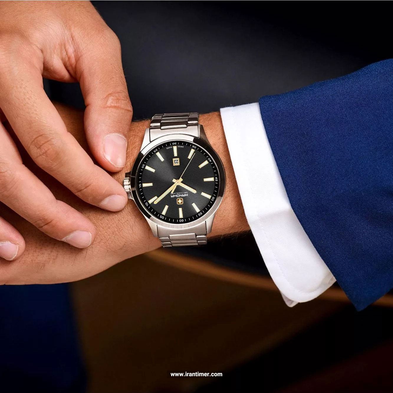 قیمت و خرید ساعت مچی مردانه هانوا(HANOWA) مدل HAWGH0001803 کلاسیک | اورجینال و اصلی