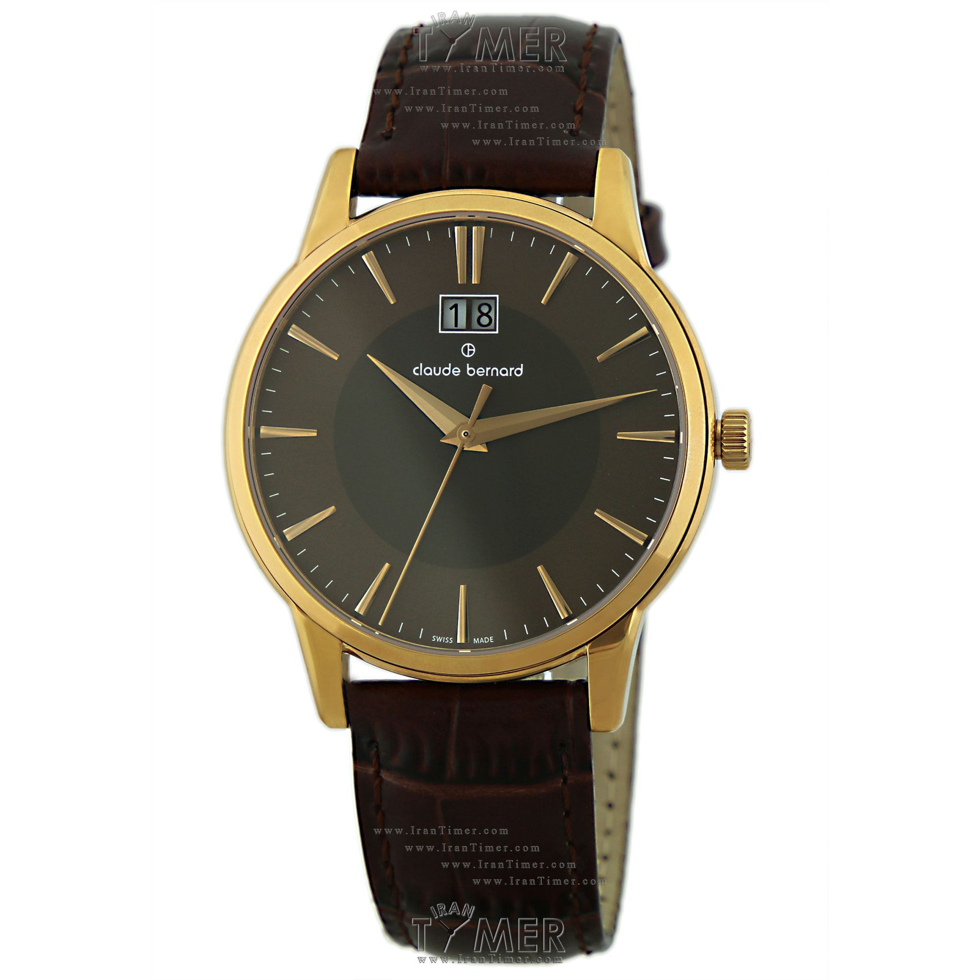 قیمت و خرید ساعت مچی مردانه کلودبرنارد(CLAUDE BERNARD) مدل 63003-R156BR کلاسیک | اورجینال و اصلی