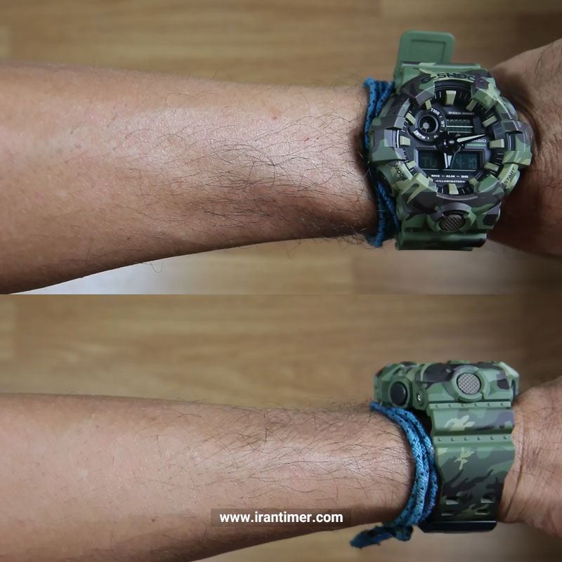 قیمت و خرید ساعت مچی مردانه کاسیو (CASIO) جی شاک مدل GA-700CM-3ADR اسپرت | اورجینال و اصلی