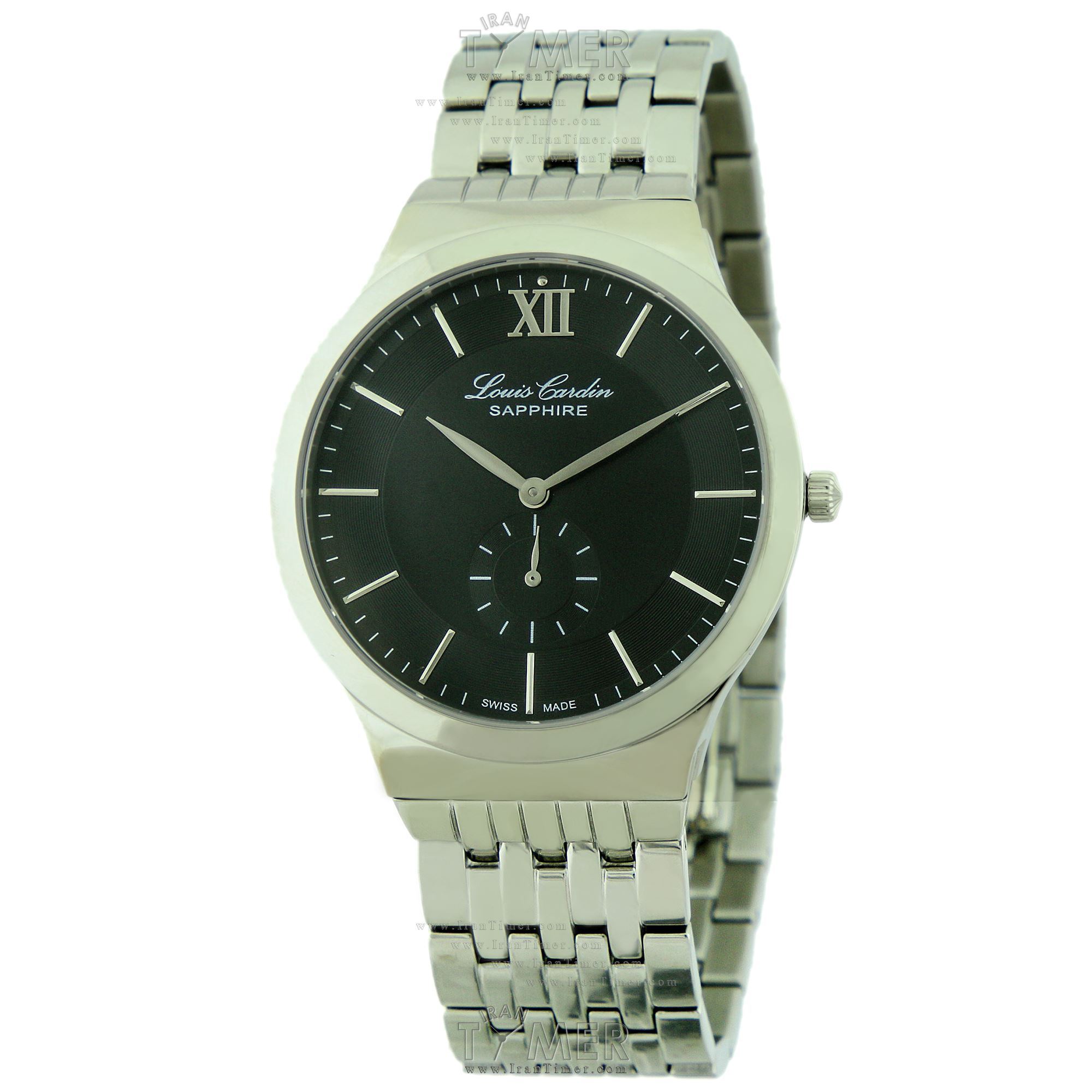 قیمت و خرید ساعت مچی مردانه لوئیس کاردین(LOUIS CARDIN) مدل LC002 M METAL WT/BK کلاسیک | اورجینال و اصلی