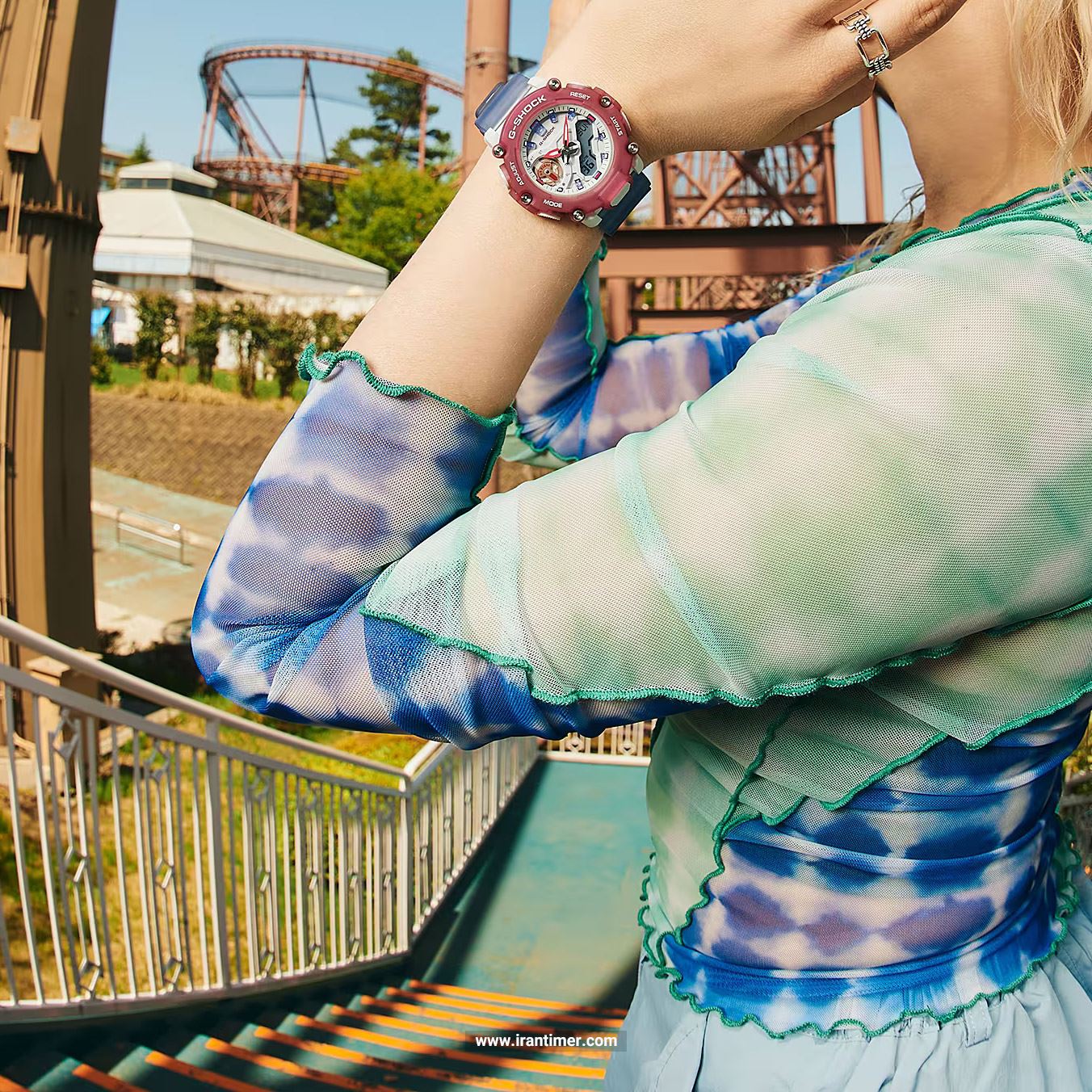 قیمت و خرید ساعت مچی زنانه کاسیو (CASIO) جی شاک مدل GMA-S2200PE-6ADR اسپرت | اورجینال و اصلی