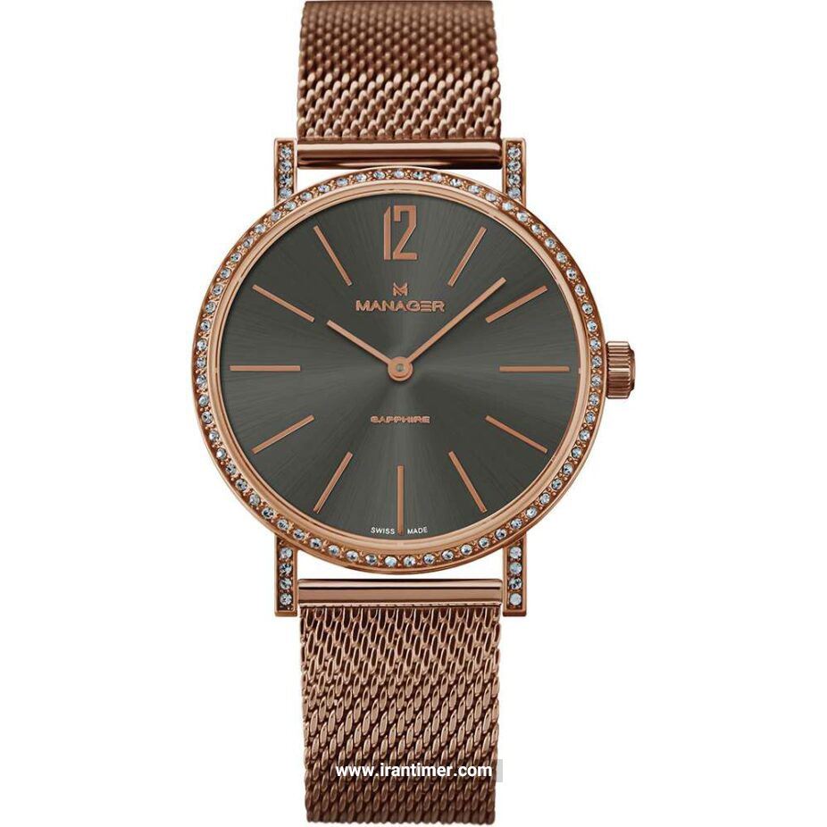 قیمت و خرید ساعت مچی زنانه منیجر(MANAGER) مدل MAN-PA-05-RT فشن | اورجینال و اصلی