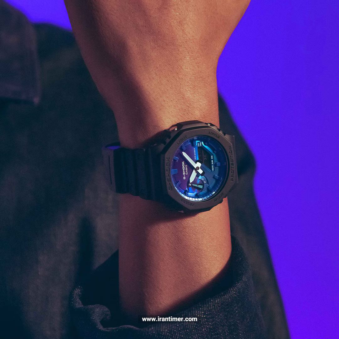 قیمت و خرید ساعت مچی مردانه کاسیو (CASIO) جی شاک مدل GA-2100FL-1ADR اسپرت | اورجینال و اصلی