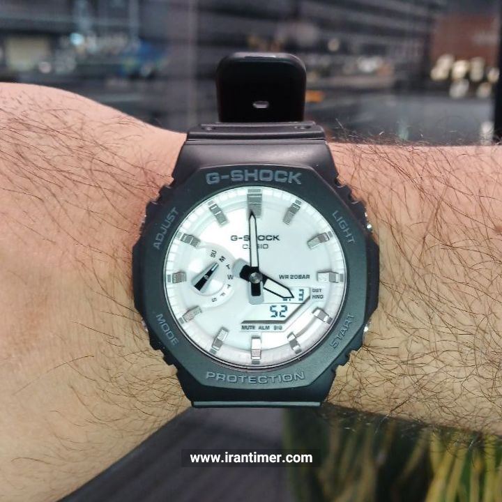 قیمت و خرید ساعت مچی مردانه کاسیو (CASIO) جی شاک مدل GA-2100WD-1ADR اسپرت | اورجینال و اصلی