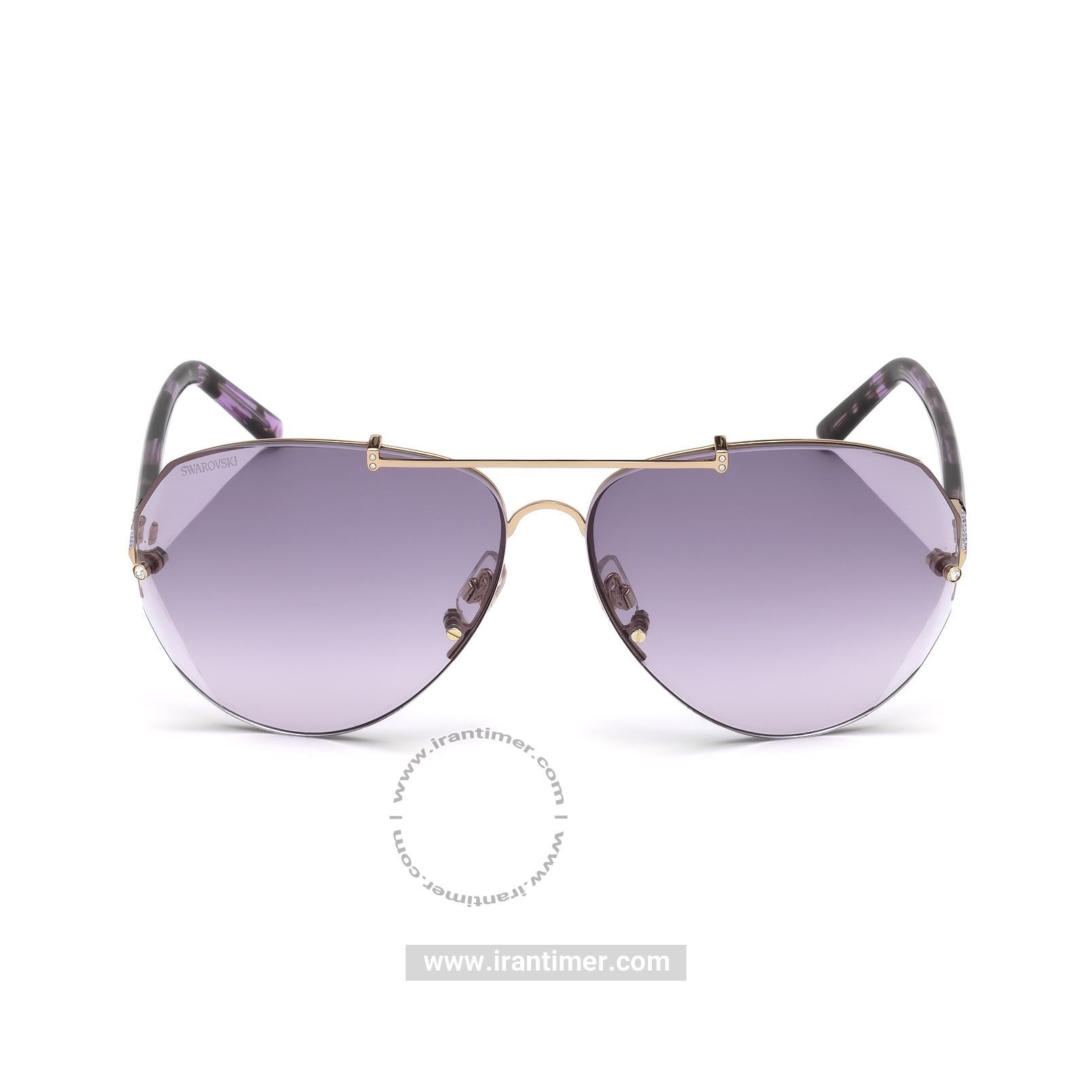 قیمت و خرید عینک آفتابی زنانه خلبانی (SWAROVSKI) مدل SK S 0134 28Z 64 | اورجینال و اصلی