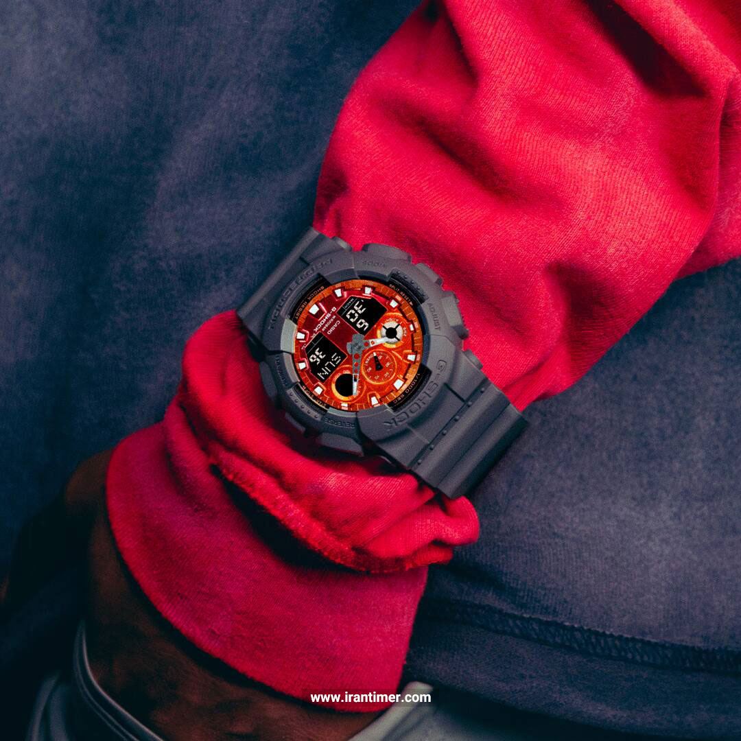 قیمت و خرید ساعت مچی مردانه کاسیو (CASIO) مدل GA-100FL-8ADR اسپرت | اورجینال و اصلی