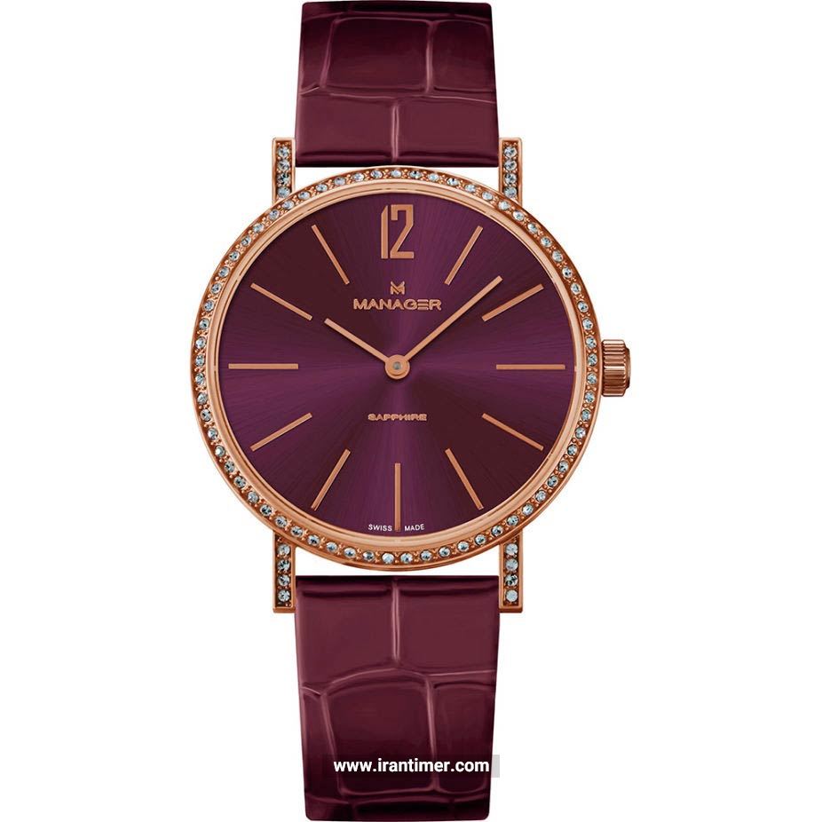 قیمت و خرید ساعت مچی زنانه منیجر(MANAGER) مدل MAN-PA-14-RL کلاسیک | اورجینال و اصلی