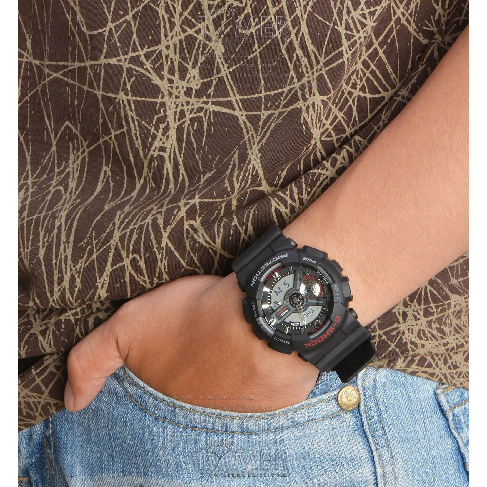 قیمت و خرید ساعت مچی مردانه کاسیو (CASIO) جی شاک مدل GA-110-1A اسپرت | اورجینال و اصلی