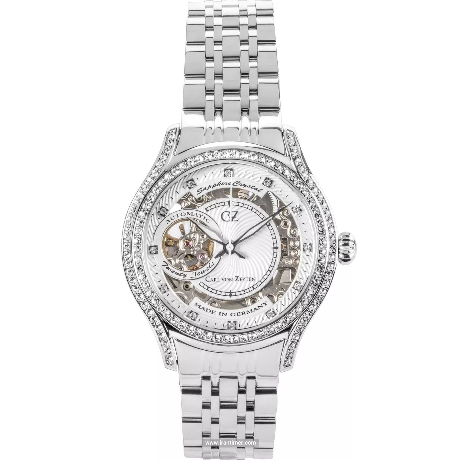 قیمت و خرید ساعت مچی زنانه کارل ون زیتن(CARL VON ZEYTEN) مدل CVZ0069WHMS فشن | اورجینال و اصلی