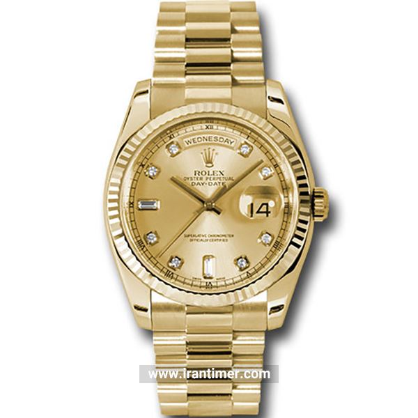 قیمت و خرید ساعت مچی مردانه رولکس(Rolex) مدل 118238 chdp Gold کلاسیک | اورجینال و اصلی