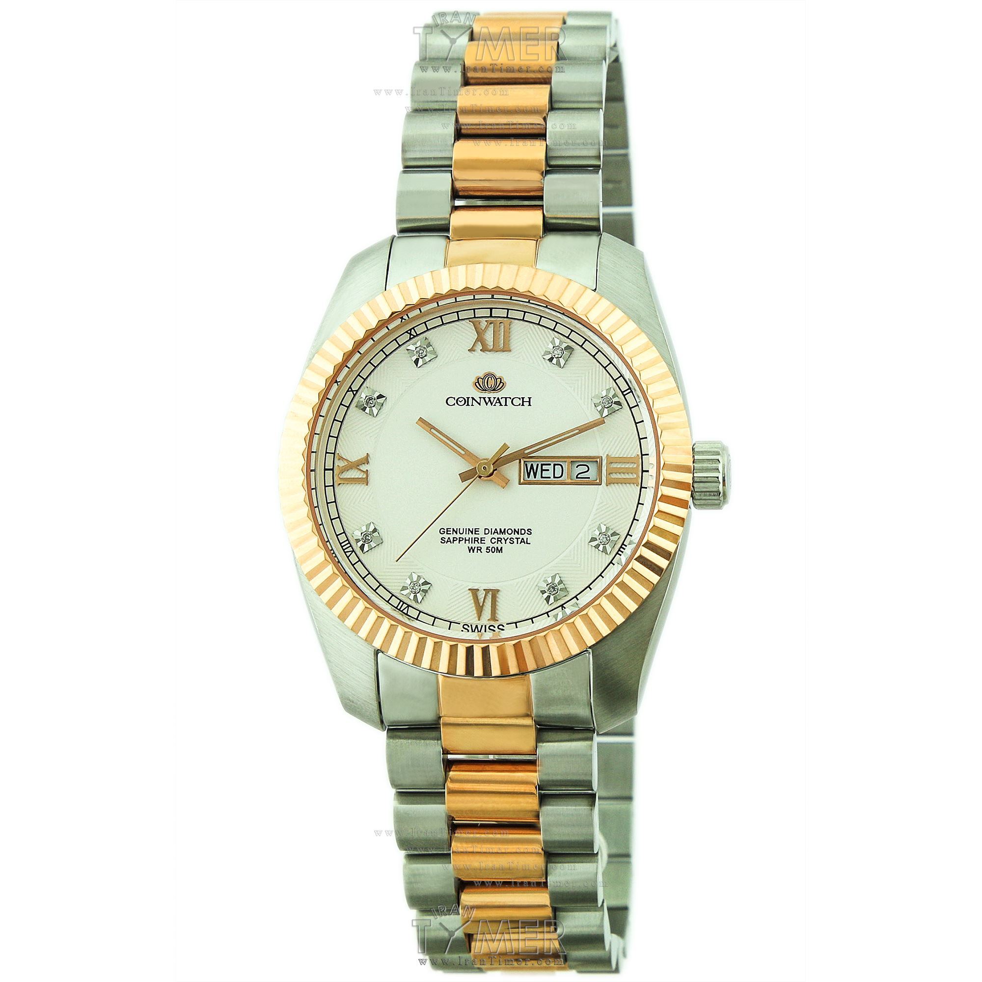 قیمت و خرید ساعت مچی مردانه کوین واچ(COINWATCH) مدل C129RSV کلاسیک | اورجینال و اصلی