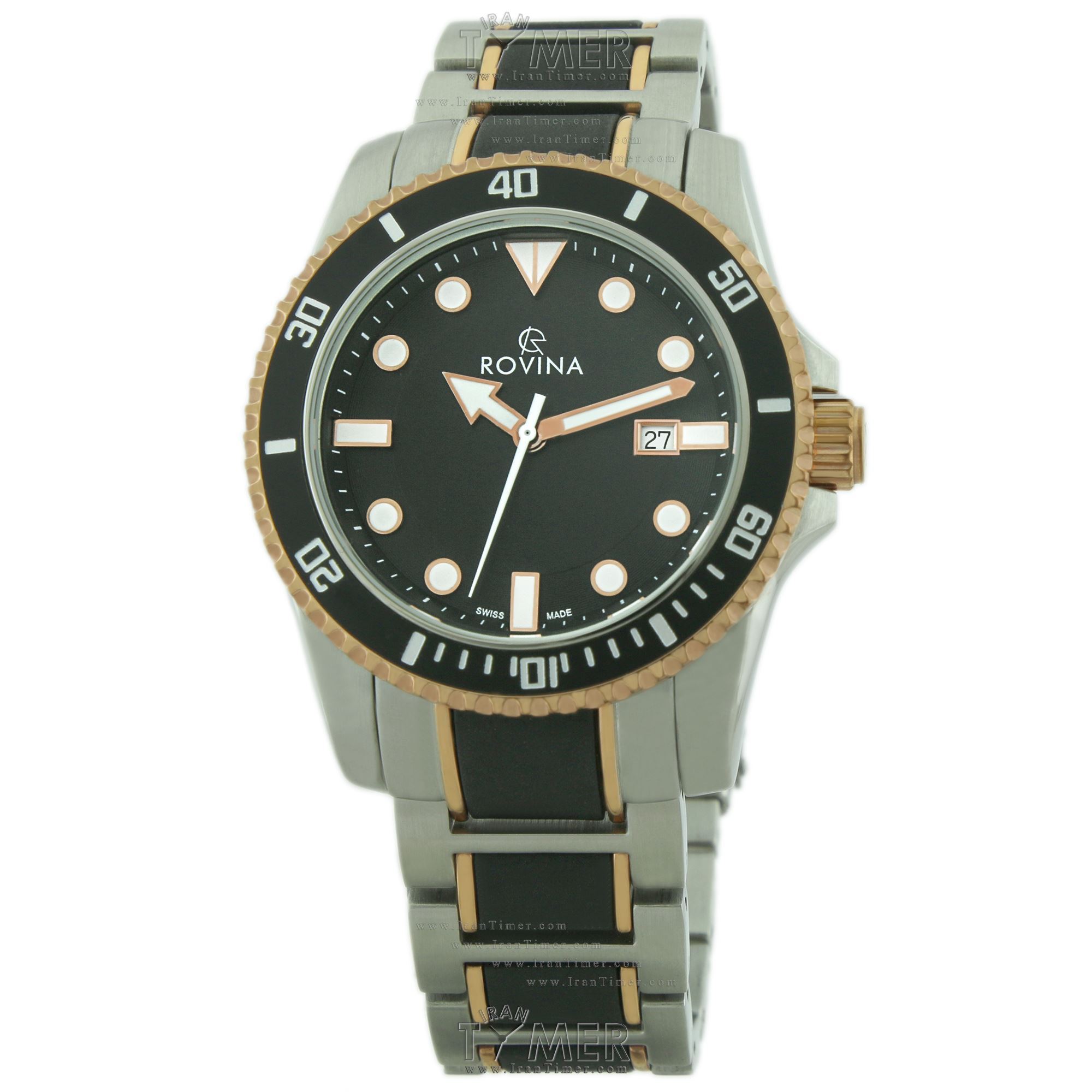 قیمت و خرید ساعت مچی مردانه رُوینا(ROVINA) مدل 51162G2BB کلاسیک | اورجینال و اصلی