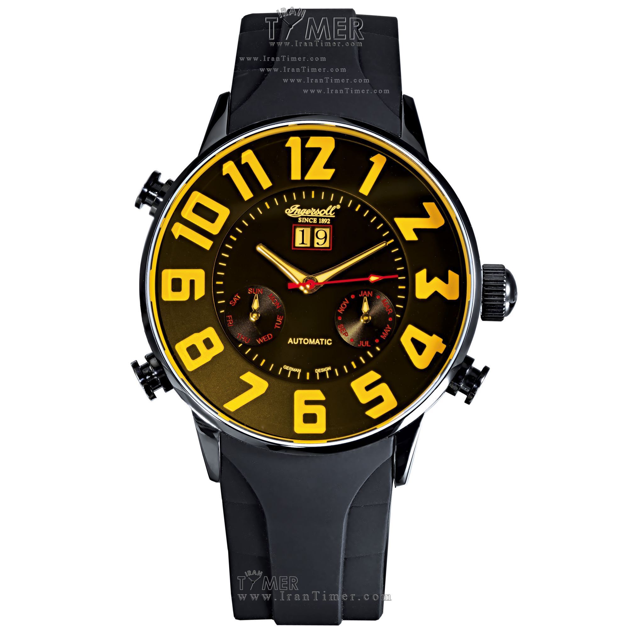 قیمت و خرید ساعت مچی مردانه اینگرسول(INGERSOLL) مدل IN2811BKYL اسپرت | اورجینال و اصلی