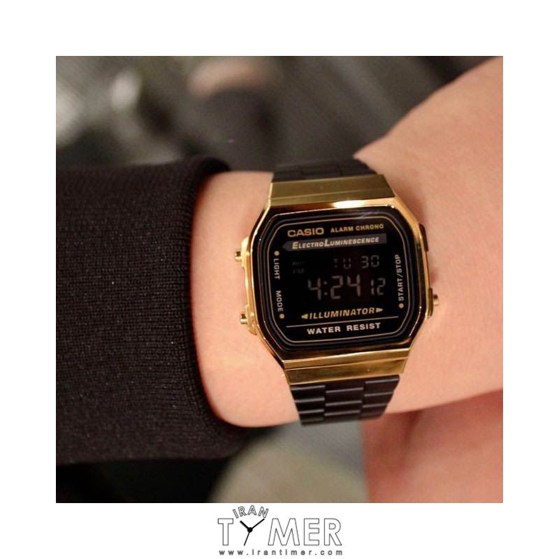 قیمت و خرید ساعت مچی مردانه زنانه کاسیو (CASIO) جنرال مدل A168WEGB-1BDF کلاسیک | اورجینال و اصلی