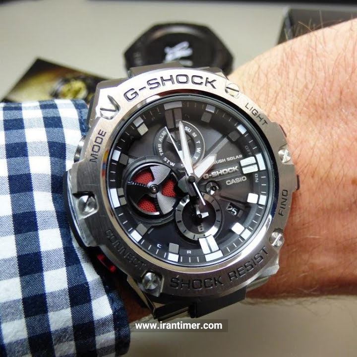 قیمت و خرید ساعت مچی مردانه کاسیو (CASIO) جی شاک مدل GST-B100D-1ADR کلاسیک اسپرت | اورجینال و اصلی
