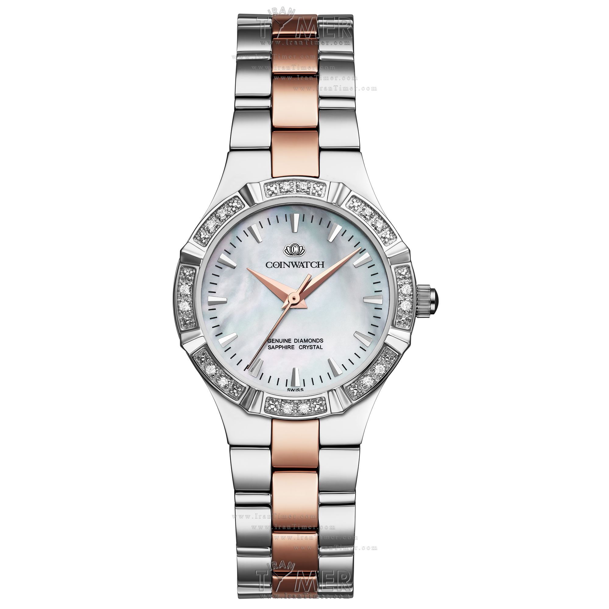 قیمت و خرید ساعت مچی زنانه کوین واچ(COINWATCH) مدل C144RWH کلاسیک | اورجینال و اصلی