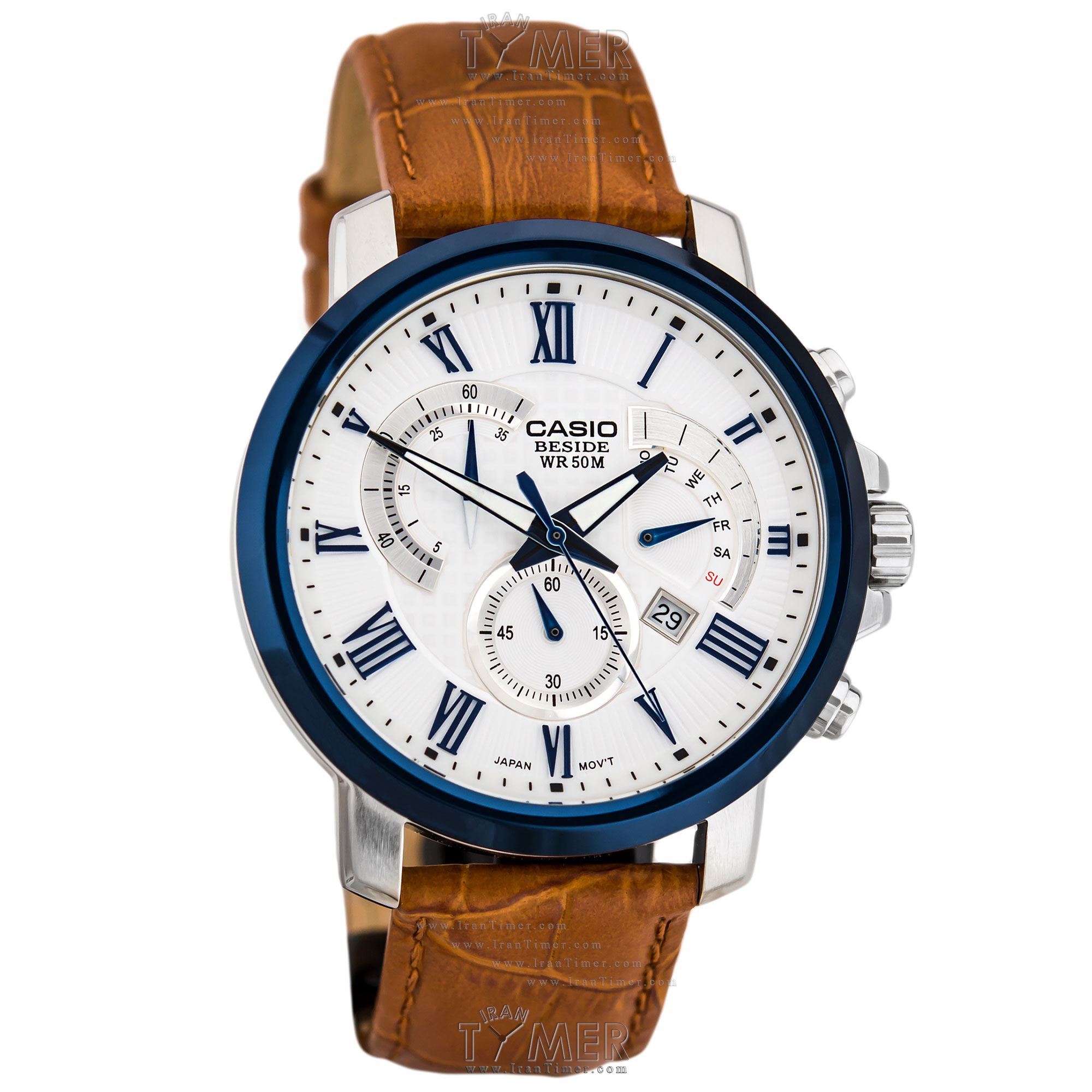 قیمت و خرید ساعت مچی مردانه کاسیو (CASIO) بی ساید مدل BEM-520BUL-7A2VDF کلاسیک | اورجینال و اصلی