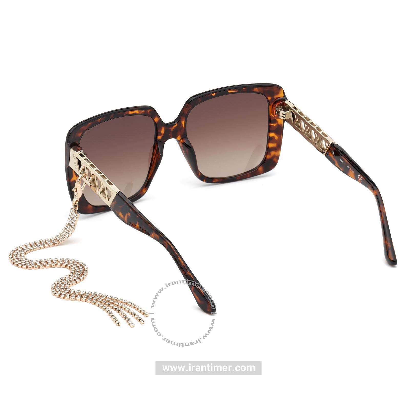 قیمت و خرید عینک آفتابی زنانه فشن (guess) مدل GU 7689 52F 55 | اورجینال و اصلی