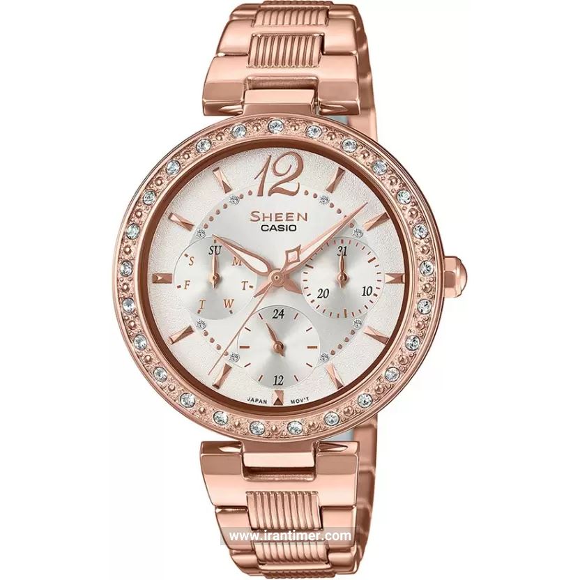 قیمت و خرید ساعت مچی زنانه کاسیو (CASIO) شین مدل SHE-3065PG-7AUDF فشن | اورجینال و اصلی