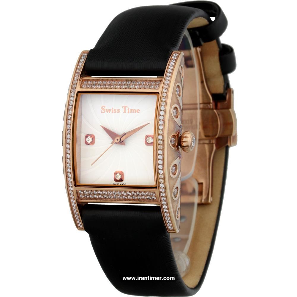 قیمت و خرید ساعت مچی زنانه سوئیس تایم(SWISS TIME) مدل ST 152-RGBlk/Wh فشن | اورجینال و اصلی