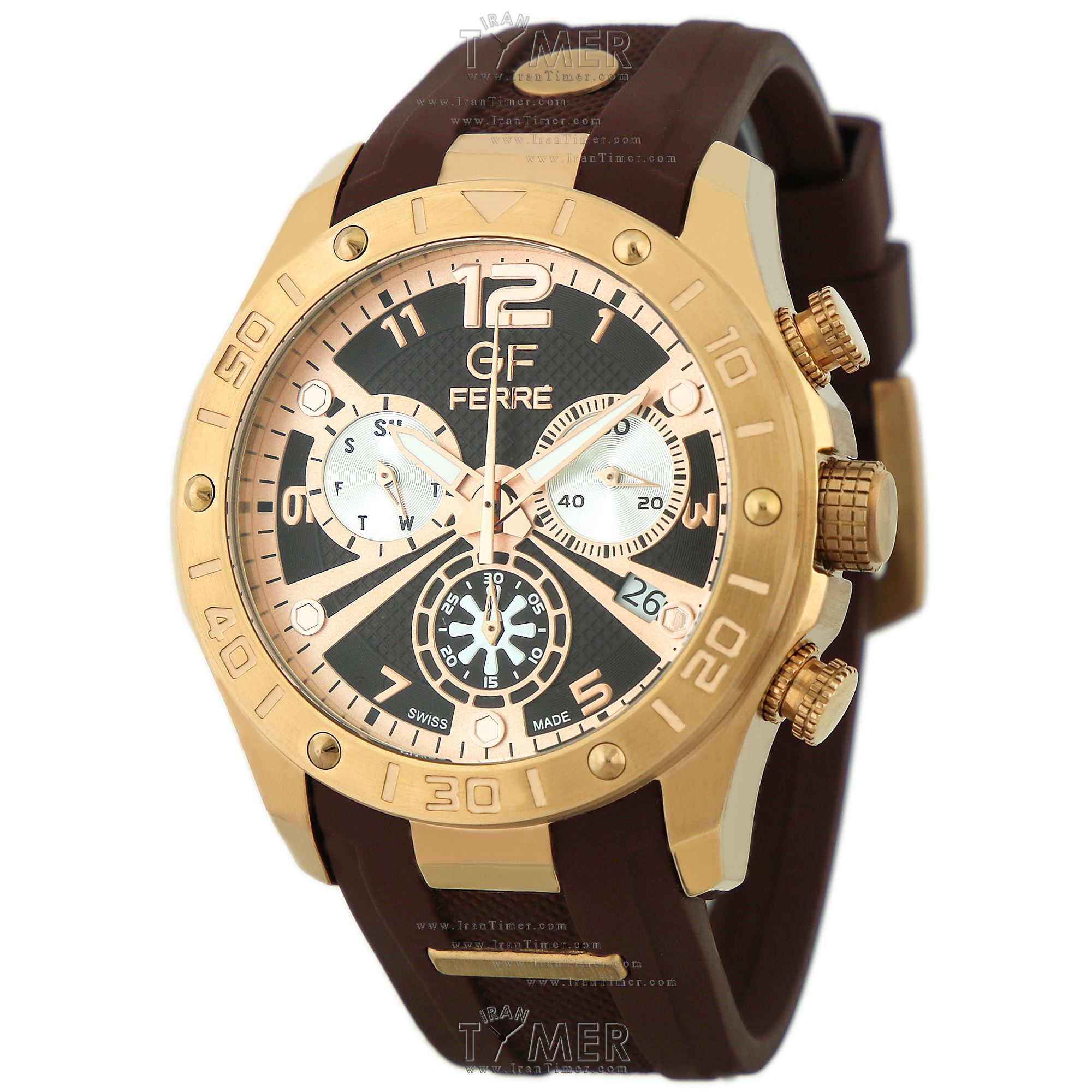 قیمت و خرید ساعت مچی مردانه جی اف فره(GF FERRE) مدل GF.DU410458-2 اسپرت | اورجینال و اصلی