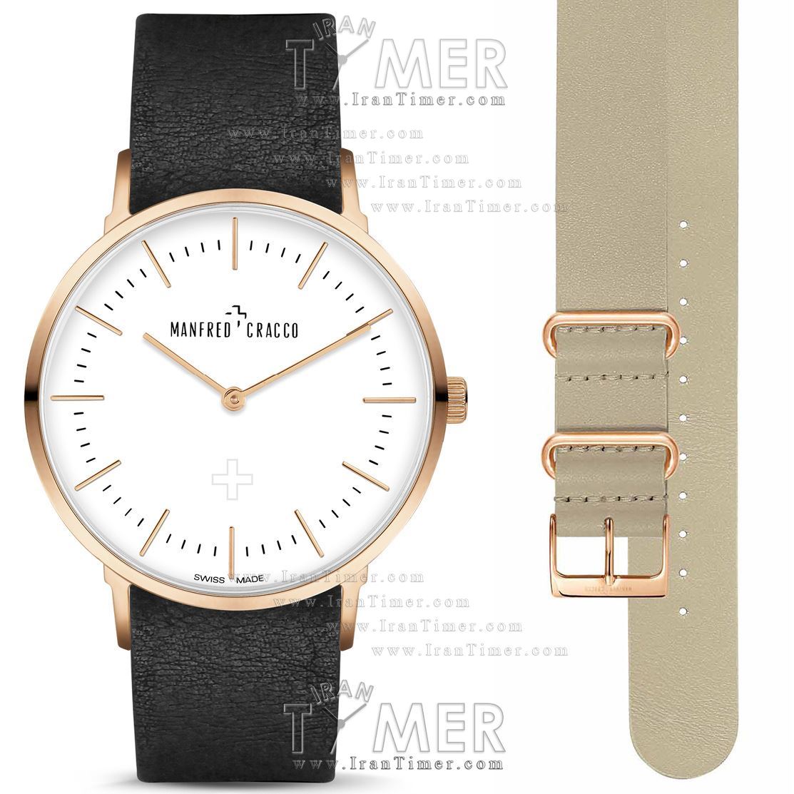 قیمت و خرید ساعت مچی مردانه زنانه مانفرد کراکو(MANFRED CRACCO) مدل MC40004GL کلاسیک | اورجینال و اصلی