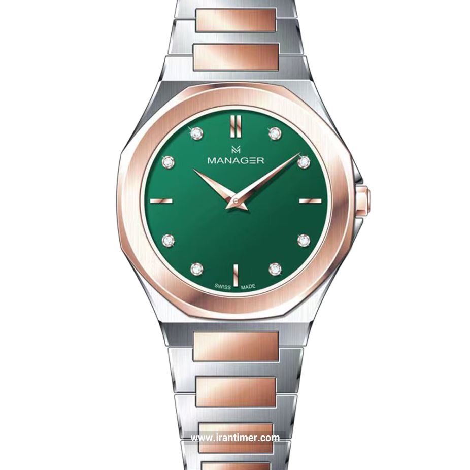 قیمت و خرید ساعت مچی زنانه منیجر(MANAGER) مدل MAN-RW-214-BRM کلاسیک | اورجینال و اصلی