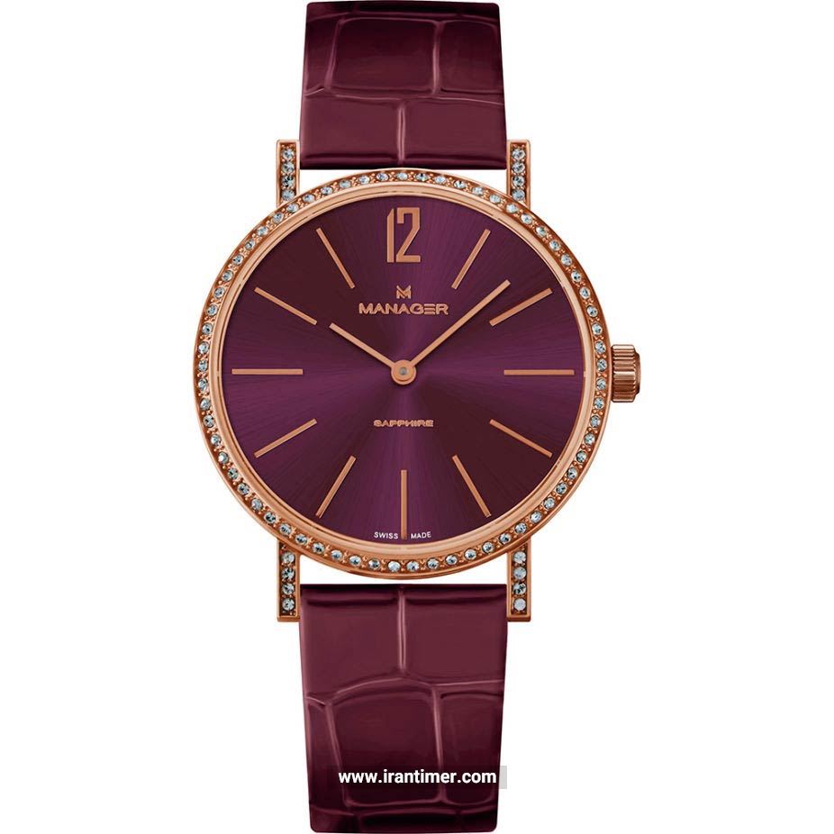 قیمت و خرید ساعت مچی زنانه منیجر(MANAGER) مدل MAN-PA-13-RL کلاسیک | اورجینال و اصلی