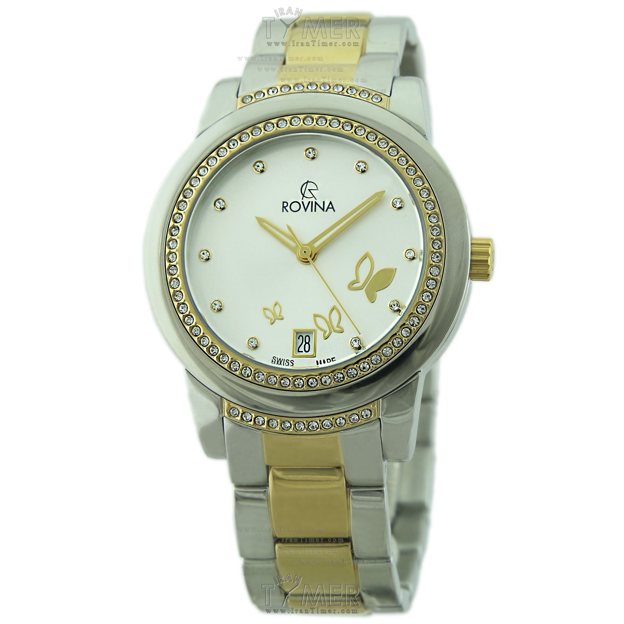 قیمت و خرید ساعت مچی زنانه رُوینا(ROVINA) مدل 52166L2BW فشن | اورجینال و اصلی