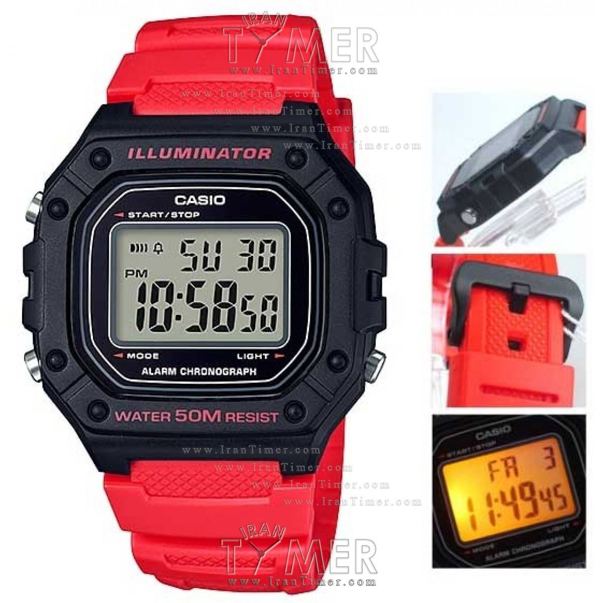 قیمت و خرید ساعت مچی مردانه زنانه کاسیو (CASIO) جنرال مدل W-218H-4BVDF اسپرت | اورجینال و اصلی