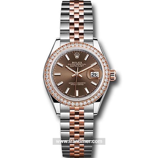 قیمت و خرید ساعت مچی زنانه رولکس(Rolex) مدل 279381RBR choij Brown فشن | اورجینال و اصلی