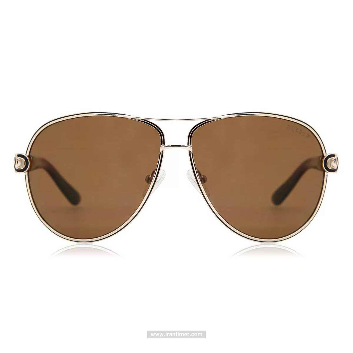 قیمت و خرید عینک آفتابی زنانه خلبانی (guess) مدل GU 7404 32D 59 | اورجینال و اصلی