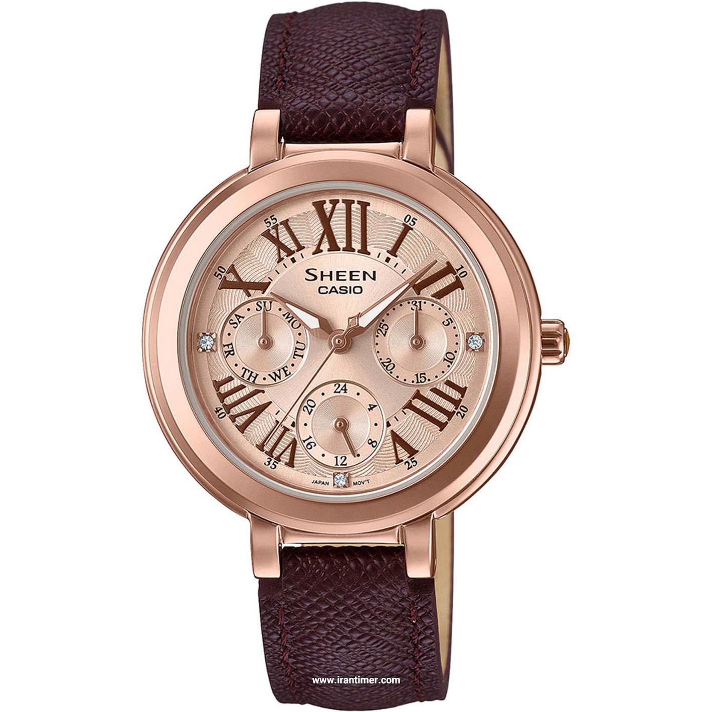 قیمت و خرید ساعت مچی زنانه کاسیو (CASIO) شین مدل SHE-3034GL-7A2UDF کلاسیک | اورجینال و اصلی