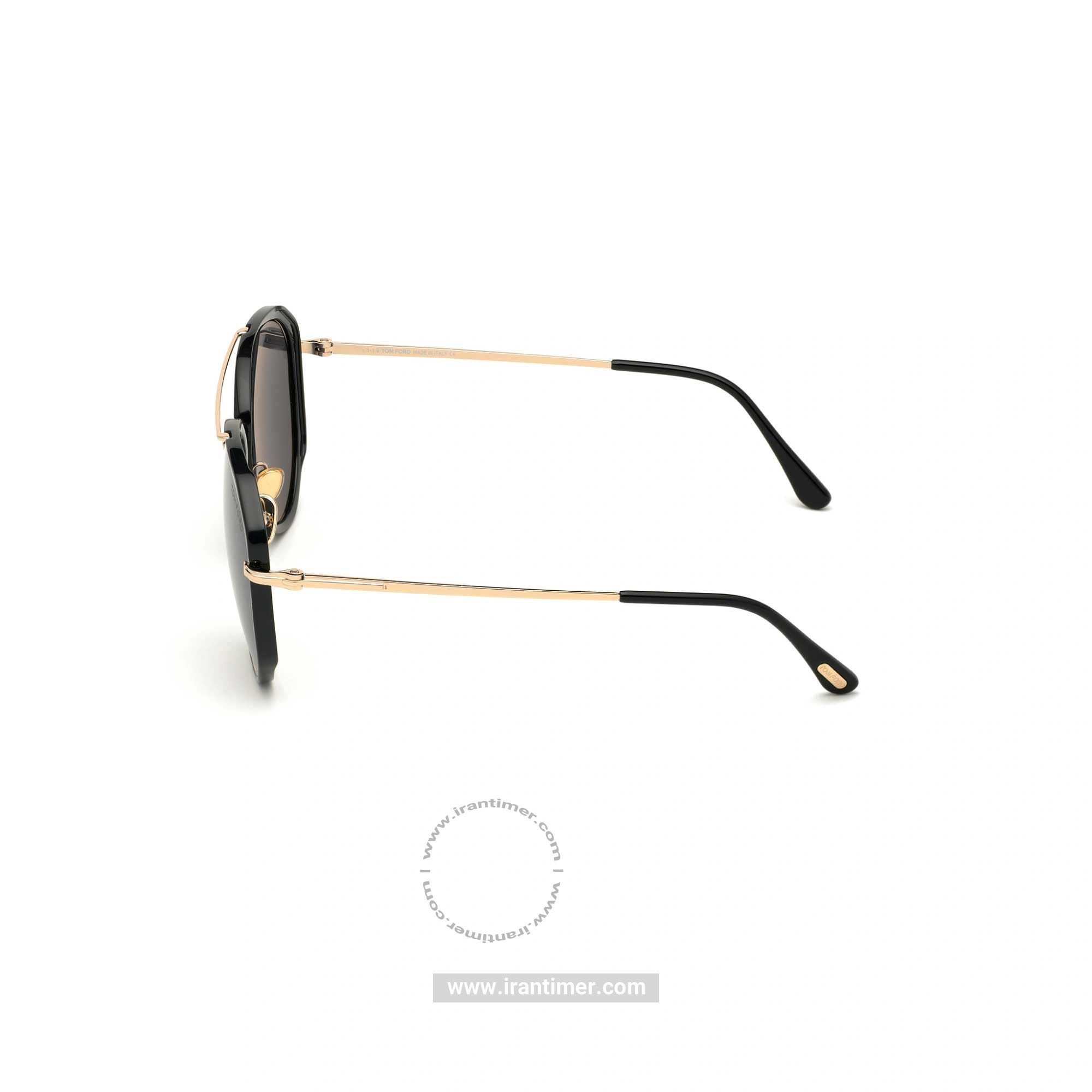 قیمت و خرید عینک آفتابی مردانه خلبانی (TOM FORD) مدل FT 0749 01A 60 | اورجینال و اصلی