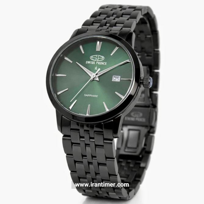 قیمت و خرید ساعت مچی مردانه سوئیس پرنس(Swiss Prince) مدل 2026-MEN-BLACK-GREEN کلاسیک | اورجینال و اصلی