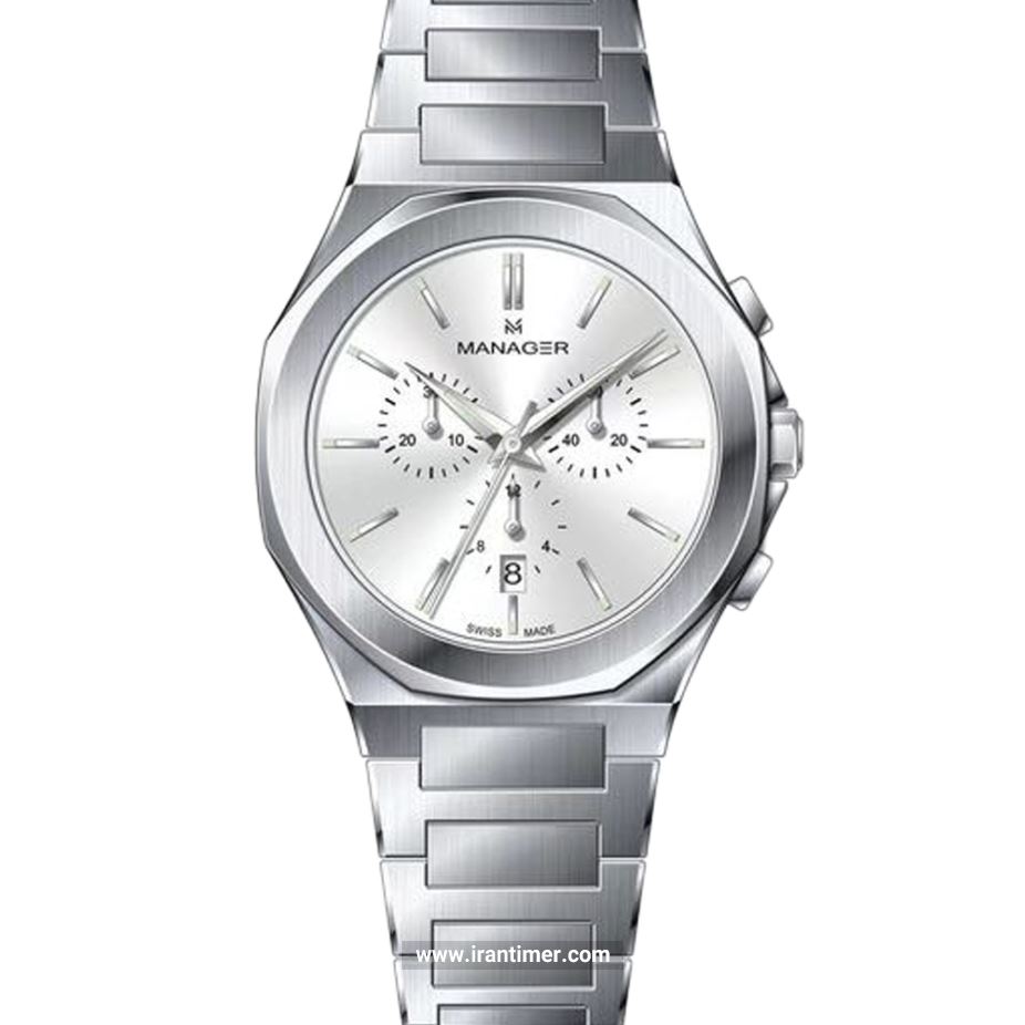 قیمت و خرید ساعت مچی مردانه منیجر(MANAGER) مدل MAN-RS-112-SM کلاسیک | اورجینال و اصلی