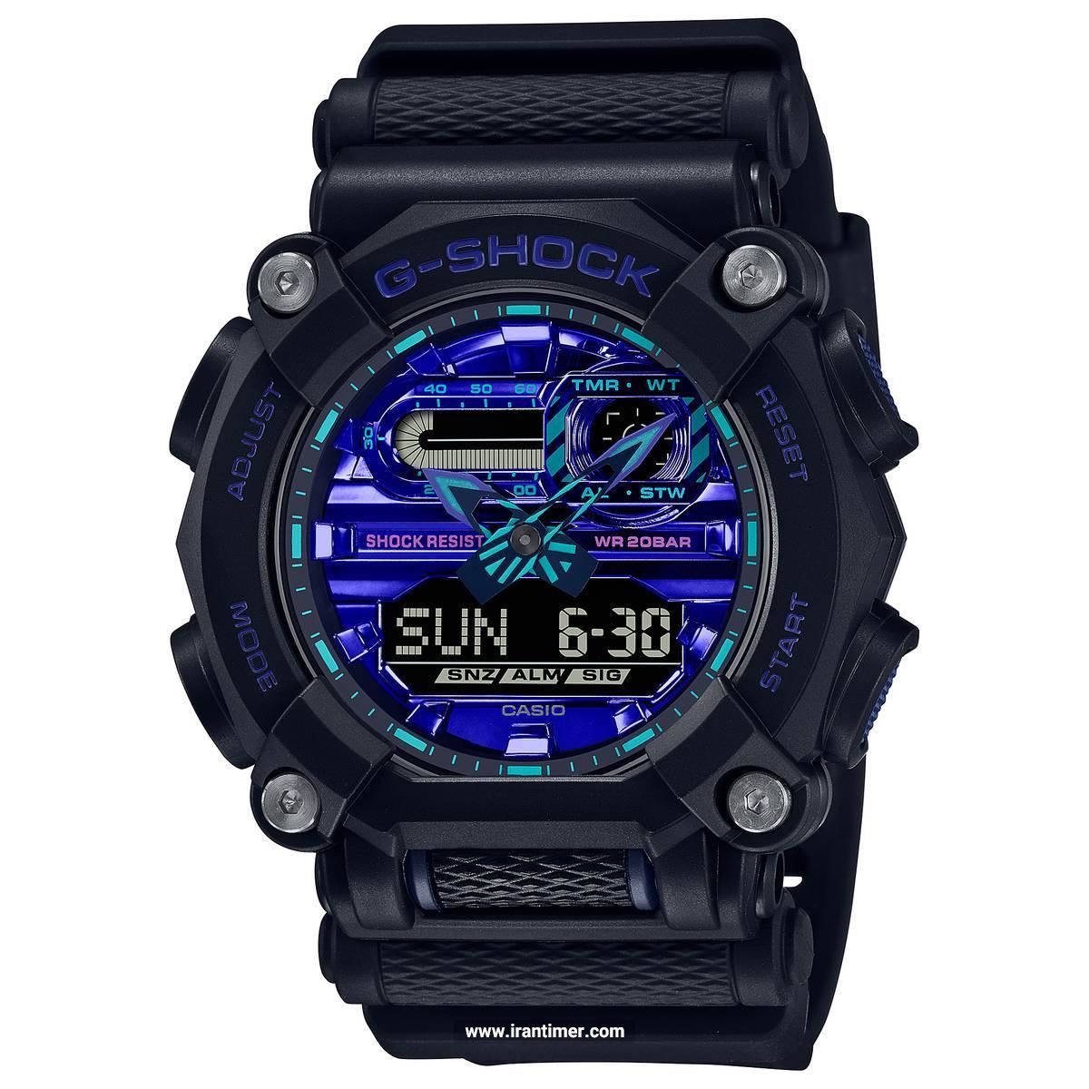 قیمت و خرید ساعت مچی مردانه کاسیو (CASIO) جی شاک مدل GA-900VB-1ADR اسپرت | اورجینال و اصلی